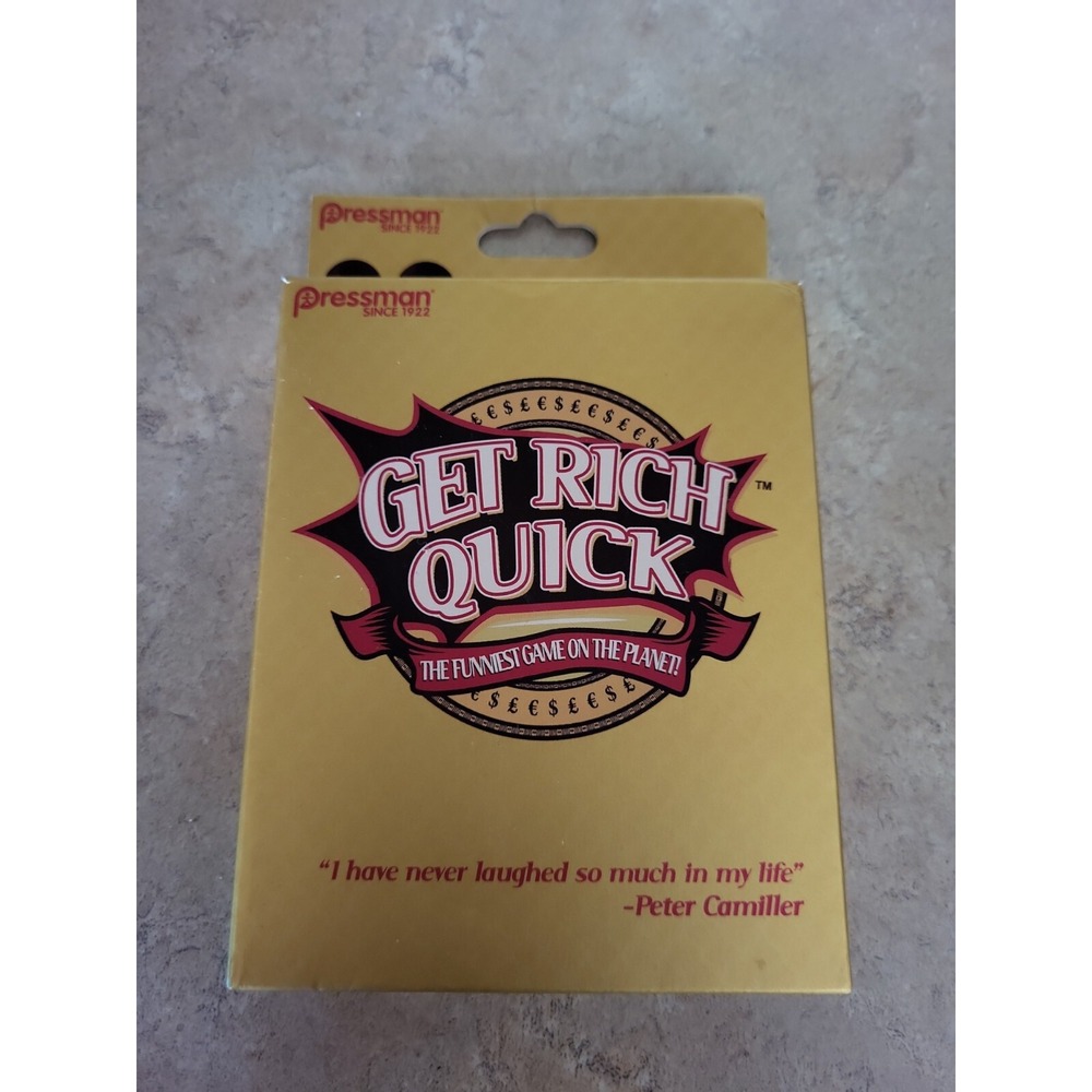 Pressman GET RICH QUICK The Funniest Card Game On The Planet Ages 8+ Game Night